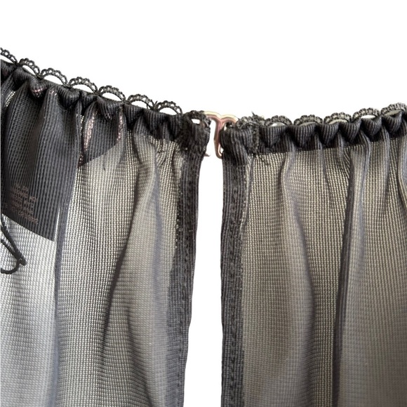 Victoria’s Secret Babydoll Gown Sheer Black Ruffles • Used • Size: Large - Picture 6 of 8